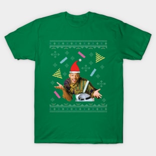 Fresh Prince Of Bel Air Will Smith Christmas Knit Pattern T-Shirt